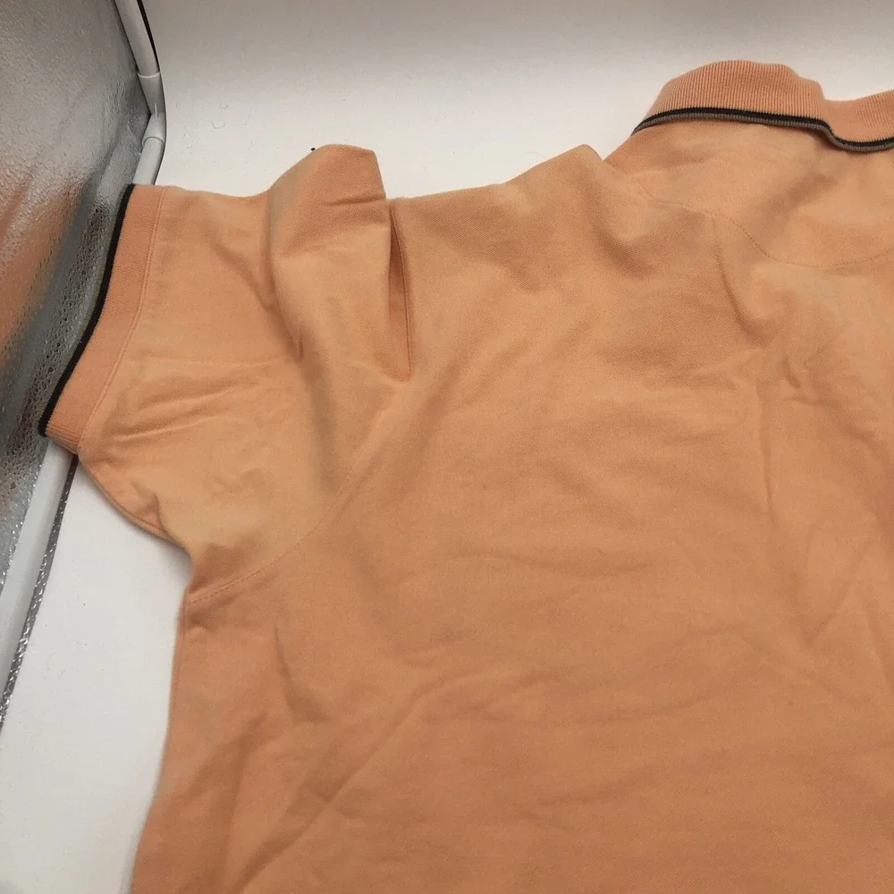 Munsingwear Mens Polo Shirt Orange Creamsicle Color Size‎ Large Chest Pocket